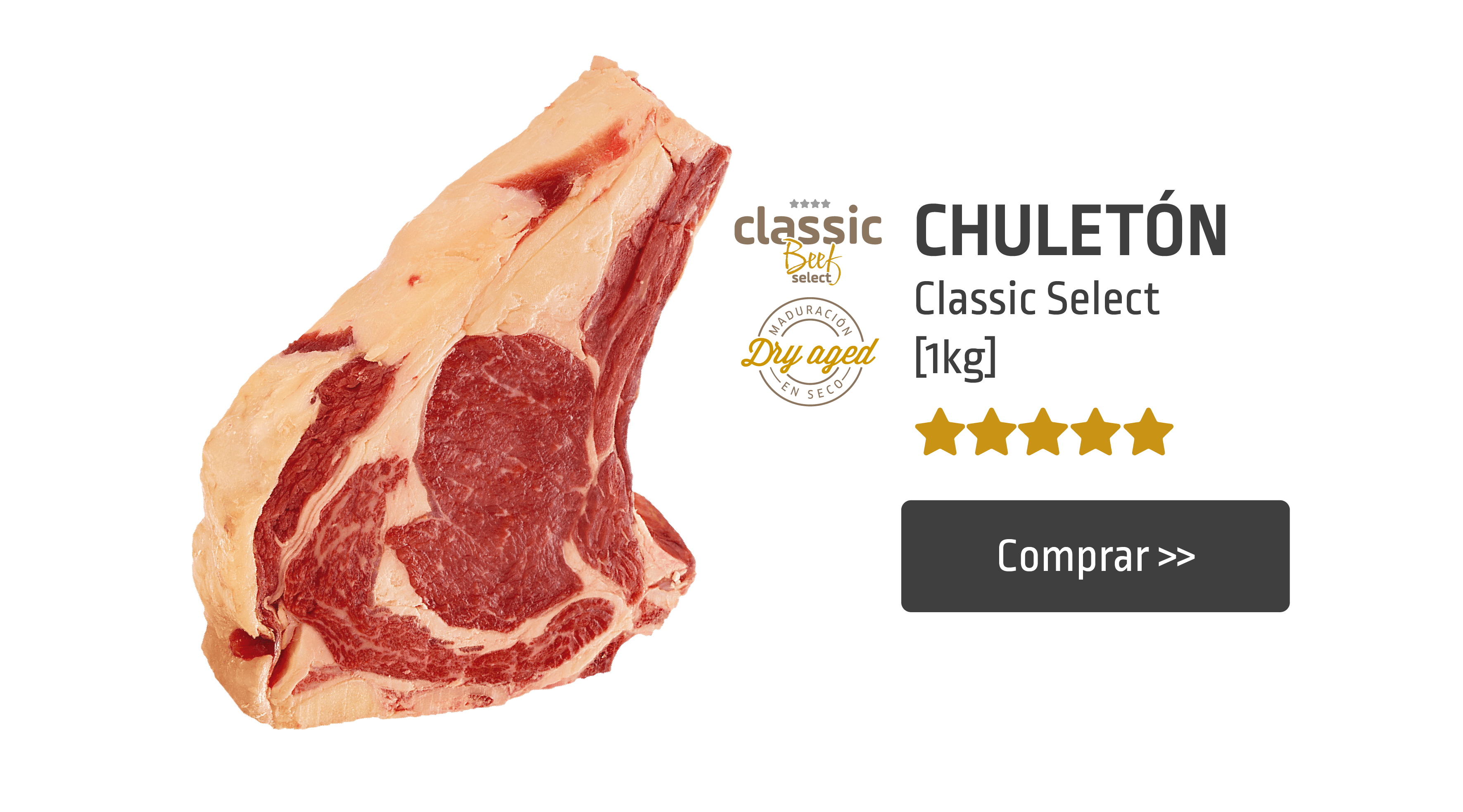 Chuletas y chuletones madurados en seco